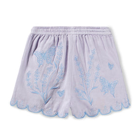ANNABELLA PASTEL LILAC EMBROIDERY SHORTS (PREORDER) - PANTS
