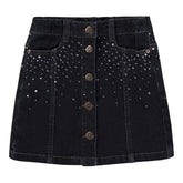 BERA RHINESTONE DENIM SKIRT (PREORDER)