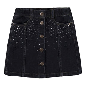 BERA RHINESTONE DENIM SKIRT (PREORDER)