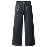 ASTA RHINESTONE DENIM PANTS (PREORDER)