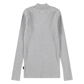 GINEVRA METALLIC TURTLENECK TOP (PREORDER)