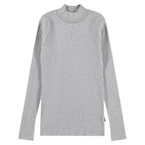 GINEVRA METALLIC TURTLENECK TOP (PREORDER)
