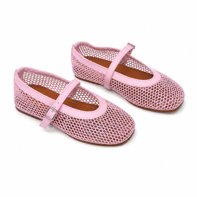 GLITTER LALA MESH FLATS