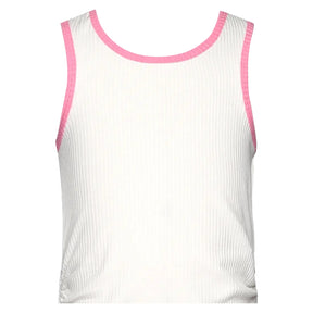 RIBBED TANK W/ HEART CUTOUT