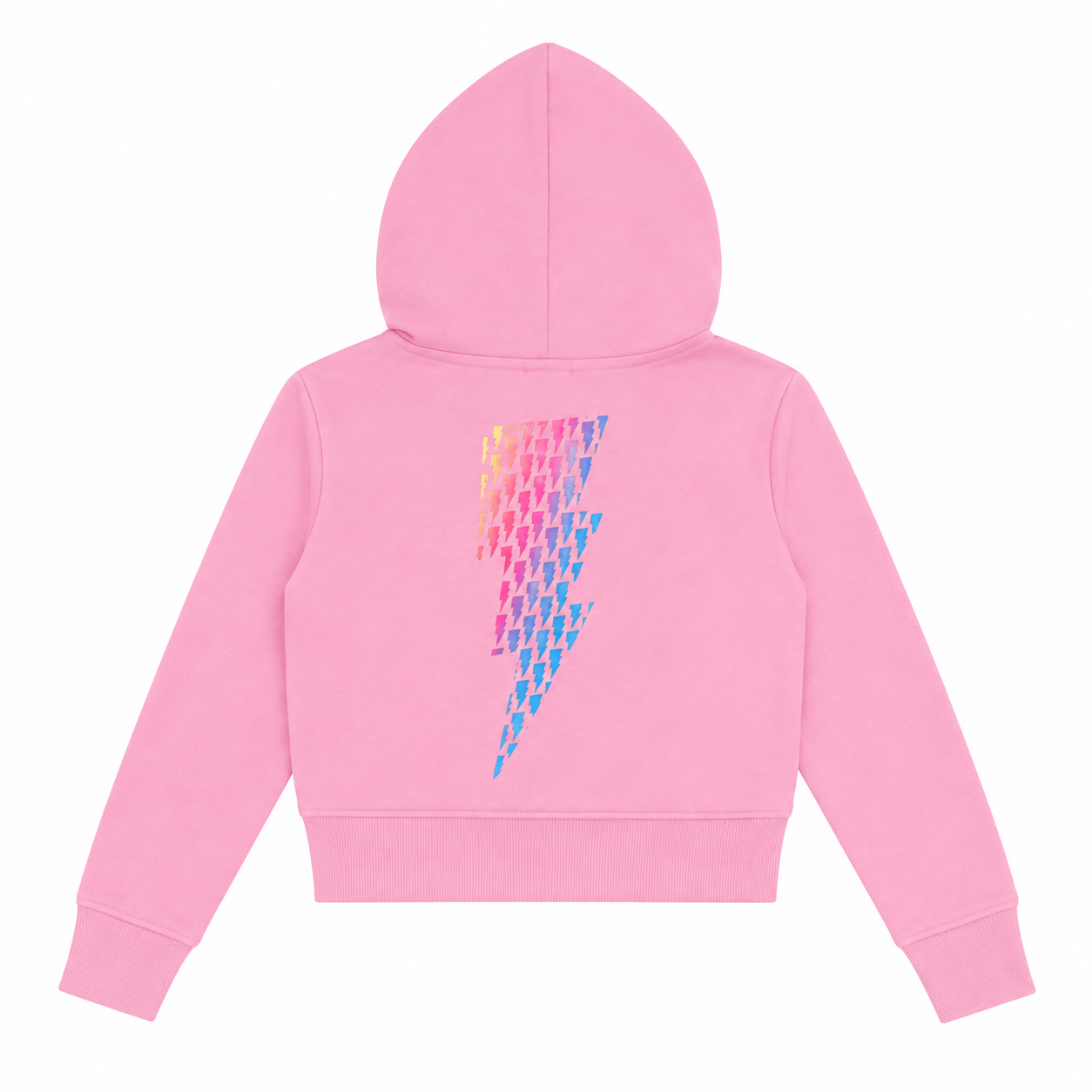 OMBRÉ BOLT ZIP UP HOODIE