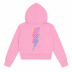 OMBRÉ BOLT ZIP UP HOODIE