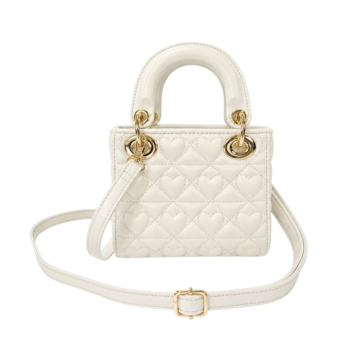 HEART QUILTED PURSE