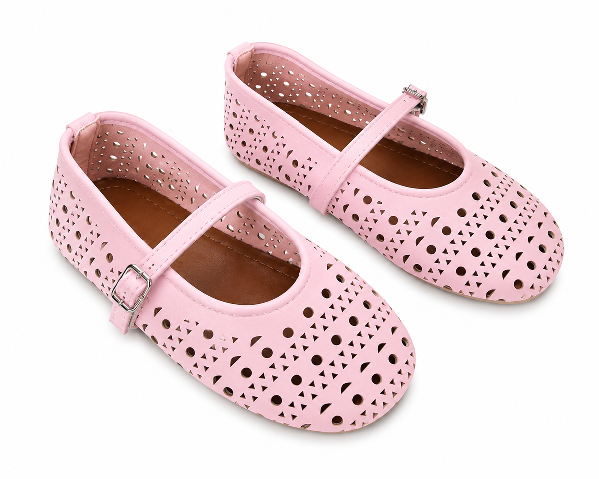 LILY EYELET FLATS