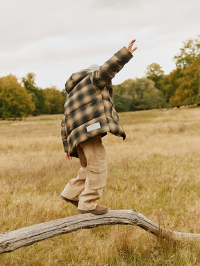 HILO PLAID PUFFER JACKET (PREORDER) - JACKETS