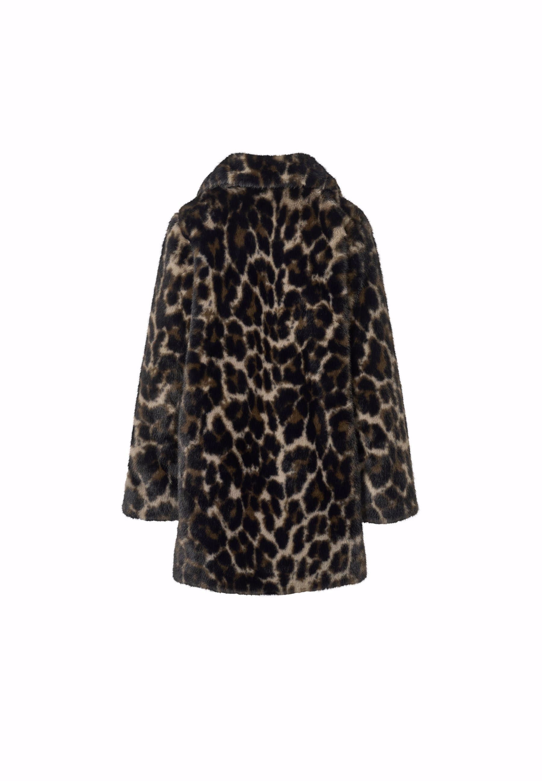 LEOPARD FAUX FUR HERA COAT (PREORDER) - MOLO - JACKETS
