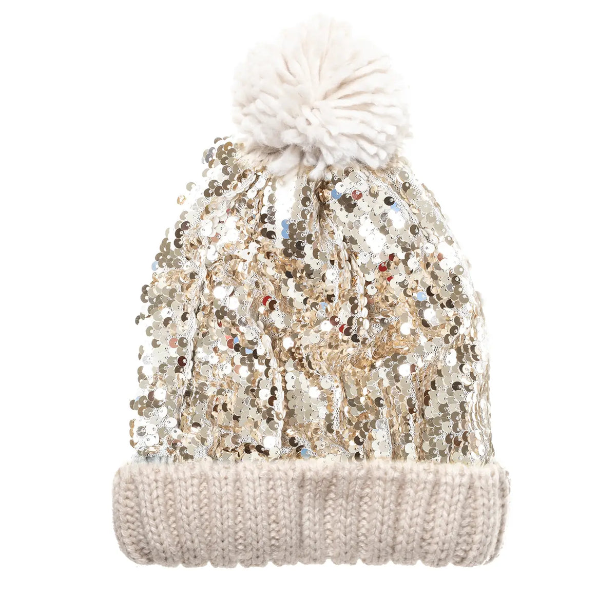 SHIMMER SEQUIN KNITTED BEANIE (PREORDER)
