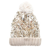 SHIMMER SEQUIN KNITTED BEANIE (PREORDER)