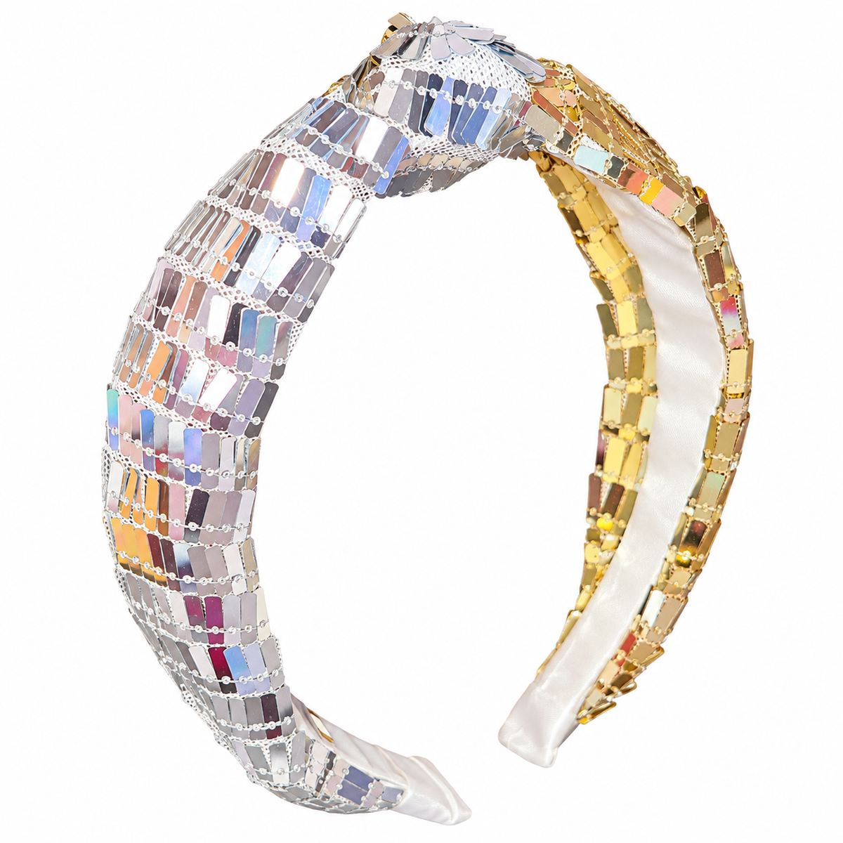 TWO TONED SEQUIN HEADBAND
