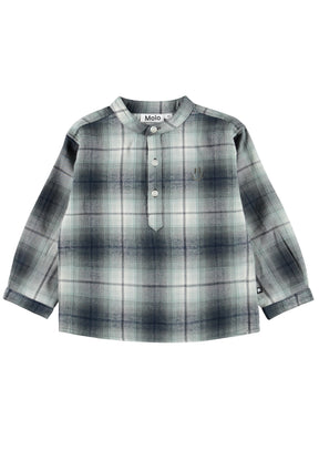 CLADONIA CHECK BUTTON DOWN TOP AND PANTS SET  (PREORDER) - MOLO - SET