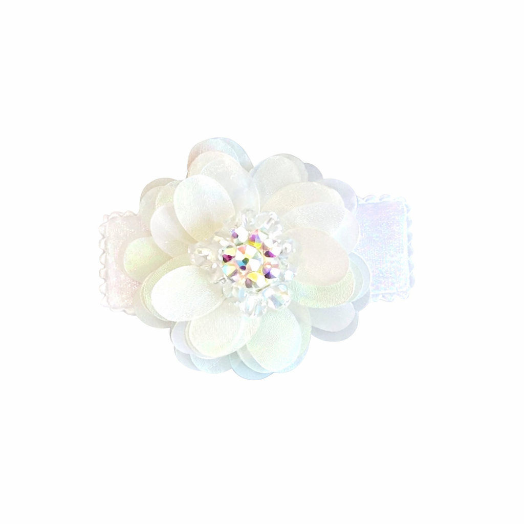 IRIDESCENT SEQUIN FLOWER CLIP