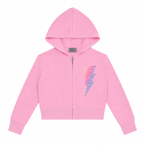 OMBRÉ BOLT ZIP UP HOODIE