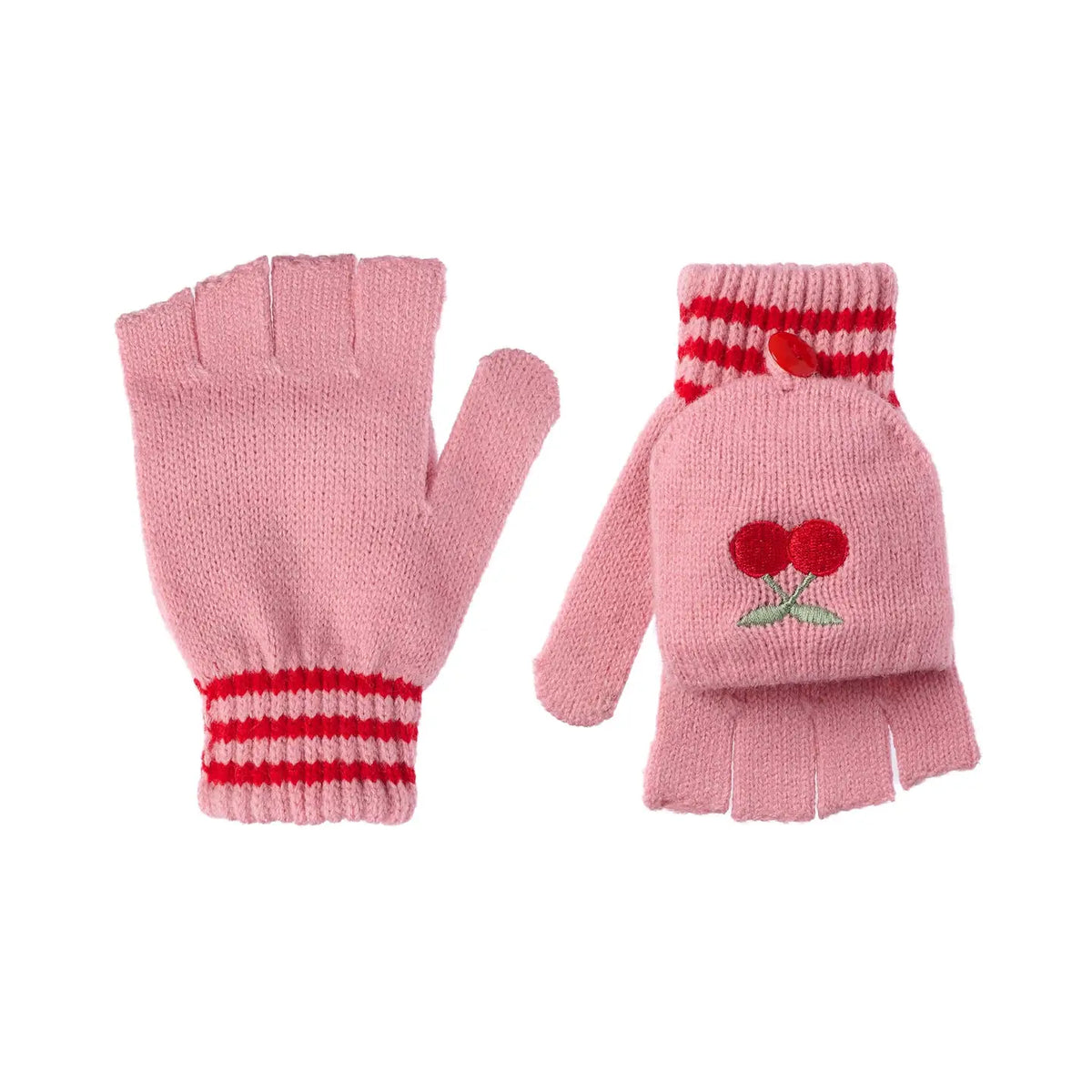 CHEERFUL CHERRY KNITTED GLOVES (PREORDER) (Copy)