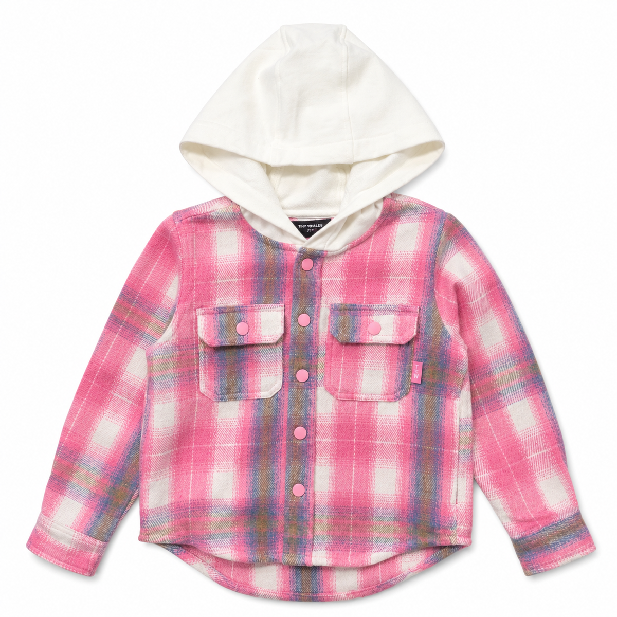 MOUNTAIN GIRL FLANNEL HOODIE SHACKET