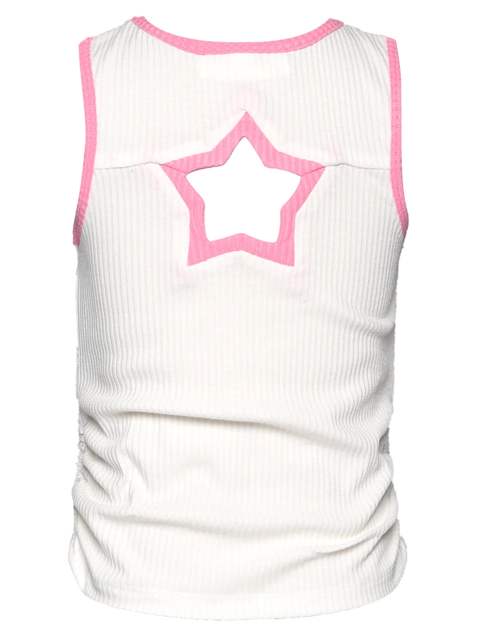 RIBBED TANK W/ HEART CUTOUT