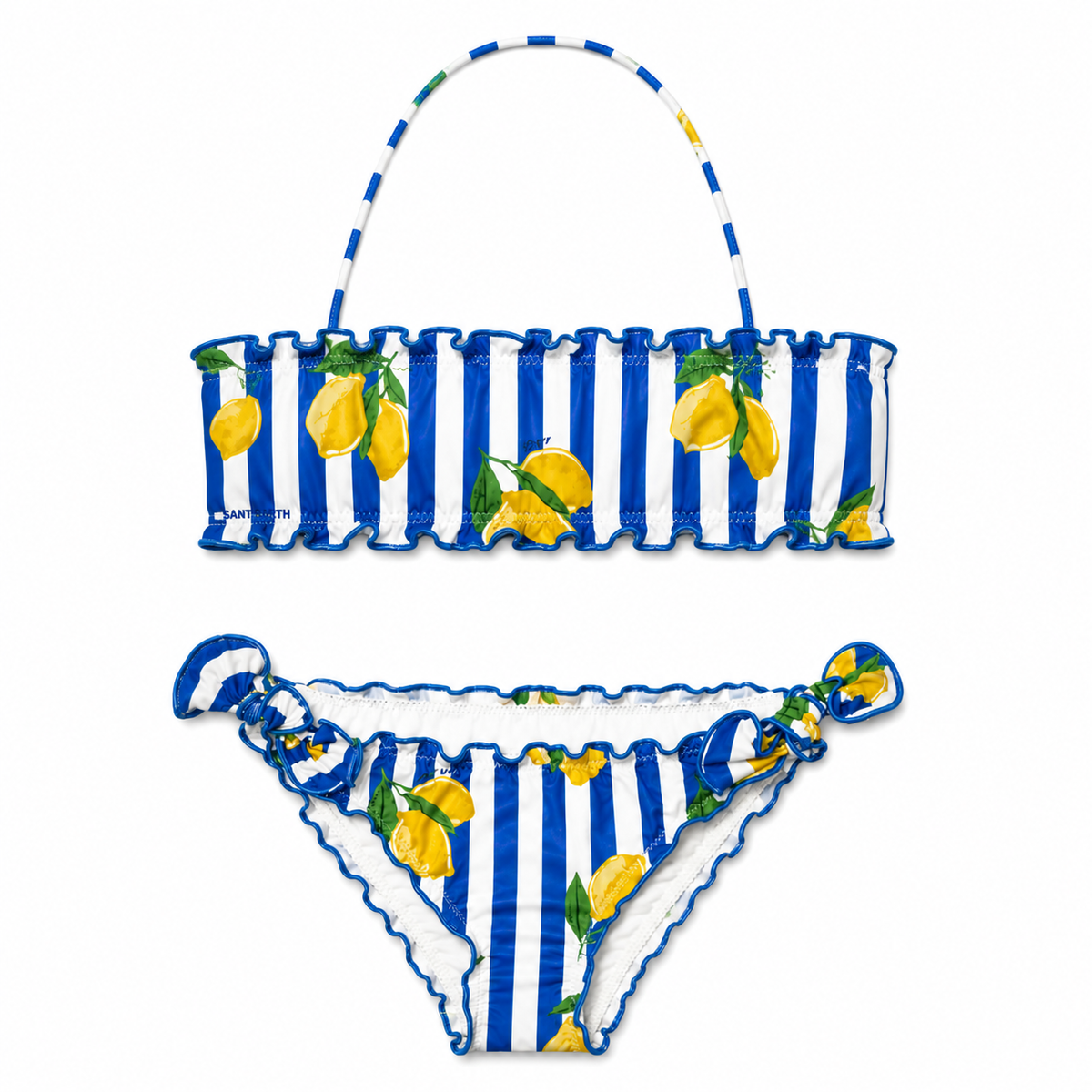 LEMON FRUIT STRIPES EMY FROU FROU TWO PIECE BIKINI