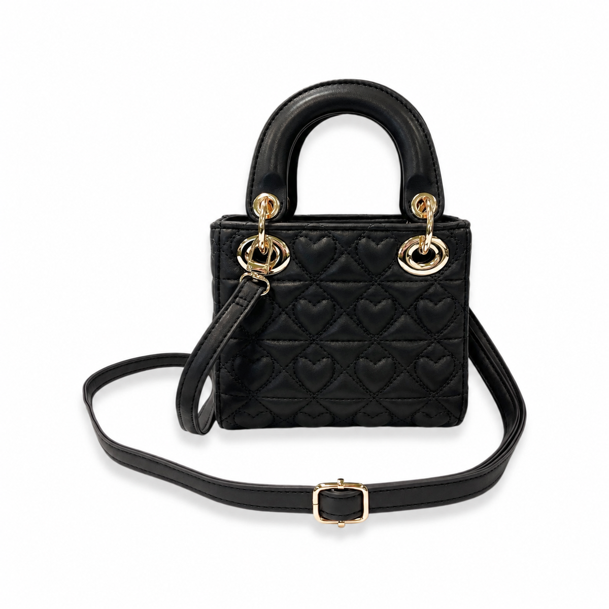 HEART QUILTED PURSE