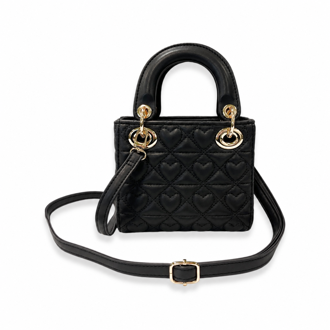 HEART QUILTED PURSE