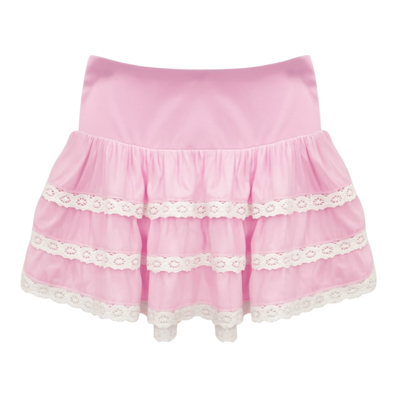 BABY PINK CHALLIS MELODY SKIRT (PREORDER)