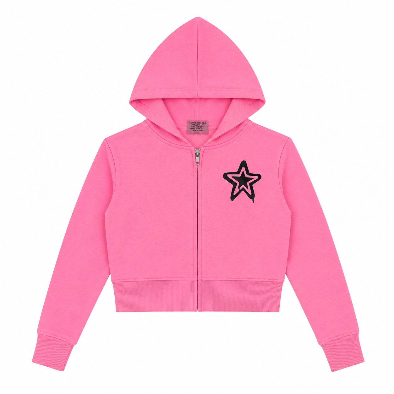 GRAFFITI STAR ZIP UP HOODIE