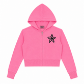 GRAFFITI STAR ZIP UP HOODIE