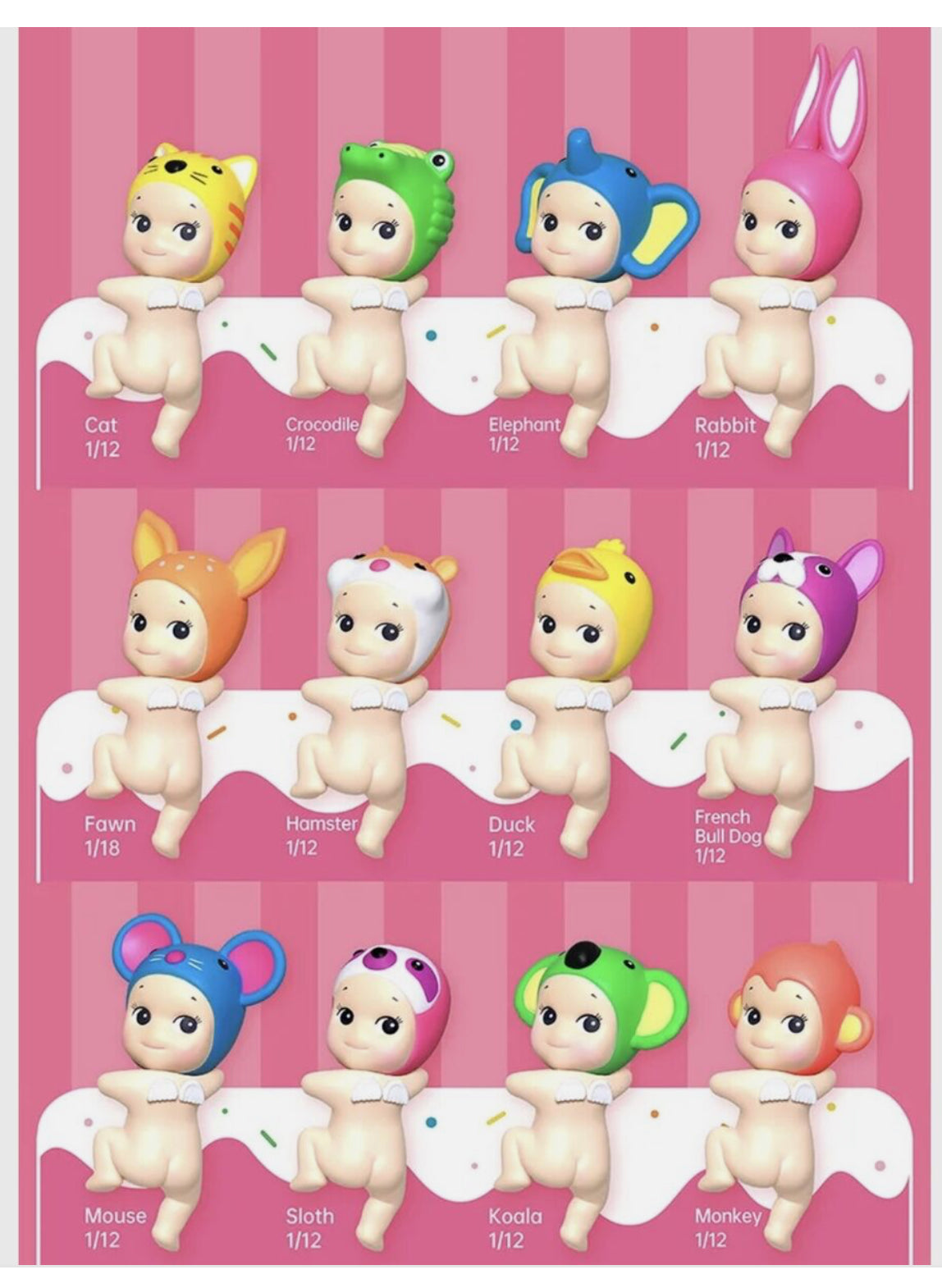SONNY ANGEL HIPPERS 20TH ANNIVERSARY LABUBU BLIND SINGLE BOX