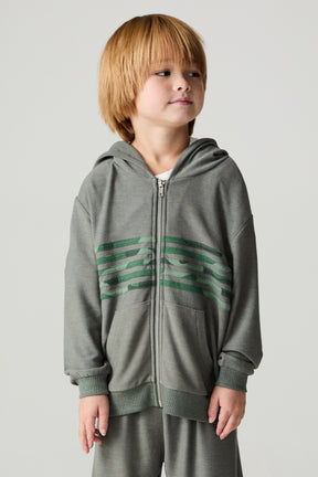 CAMO STRIPE ZIP UP HOODIE (PREORDER)