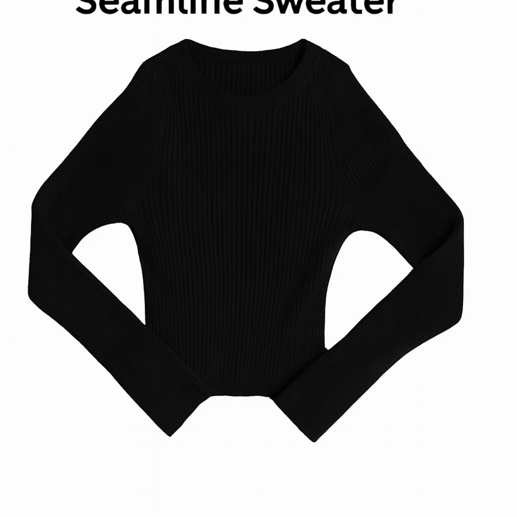 JEANNIE SOLID RIBBED KNIT SWEATER (PREORDER)