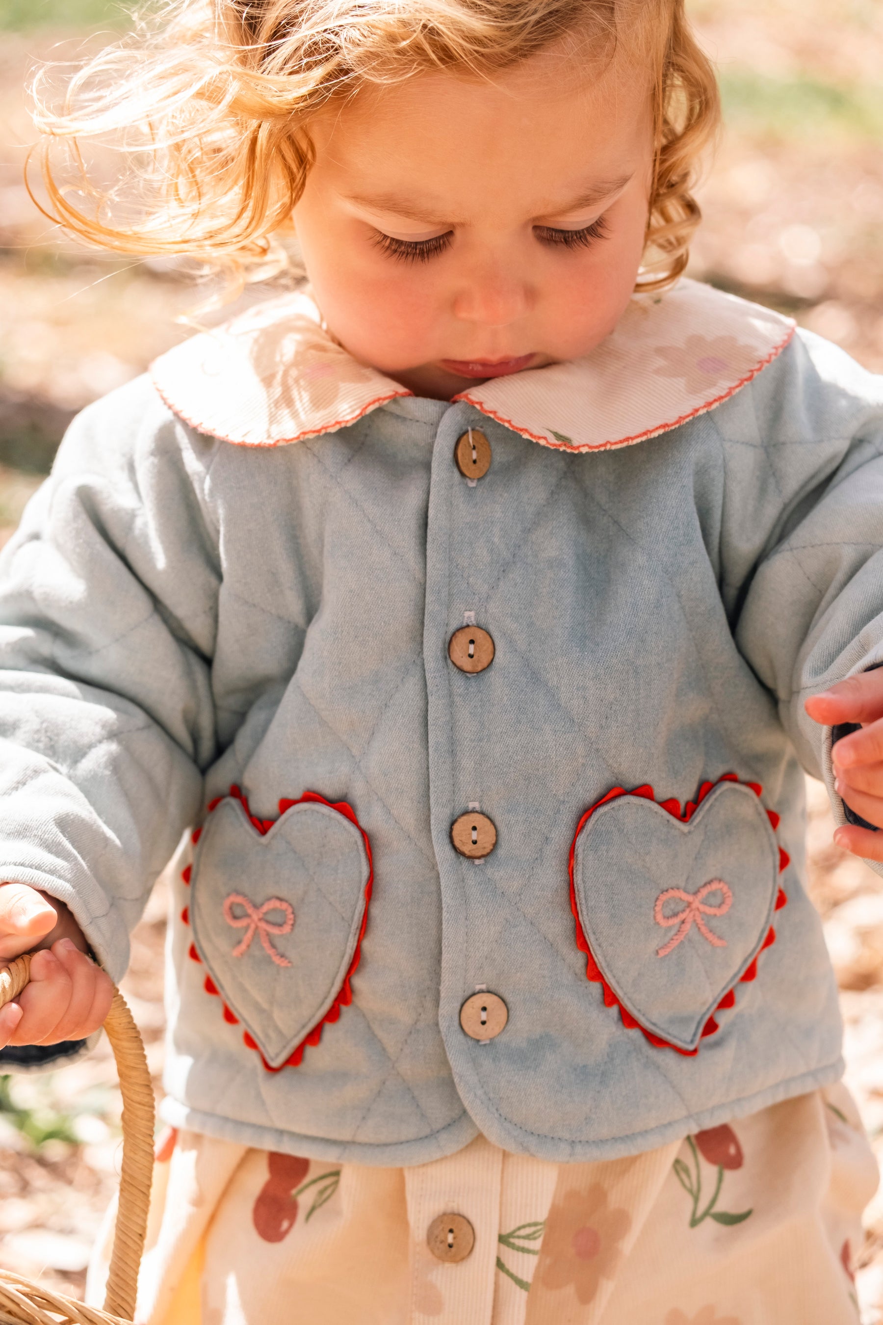 QUILTED HEART DENIM JACKET (PREORDER)
