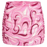 SWIRL MESH SKIRT