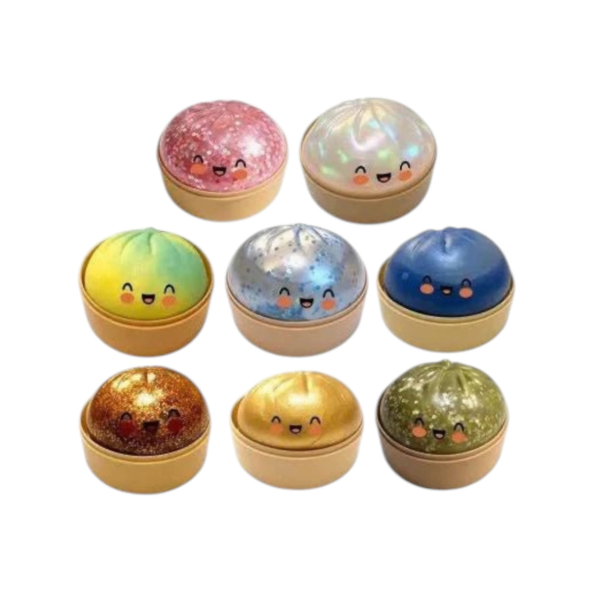 VIRAL GLITTER SQUISHY DUMPLING BLIND BOX MYSTERY