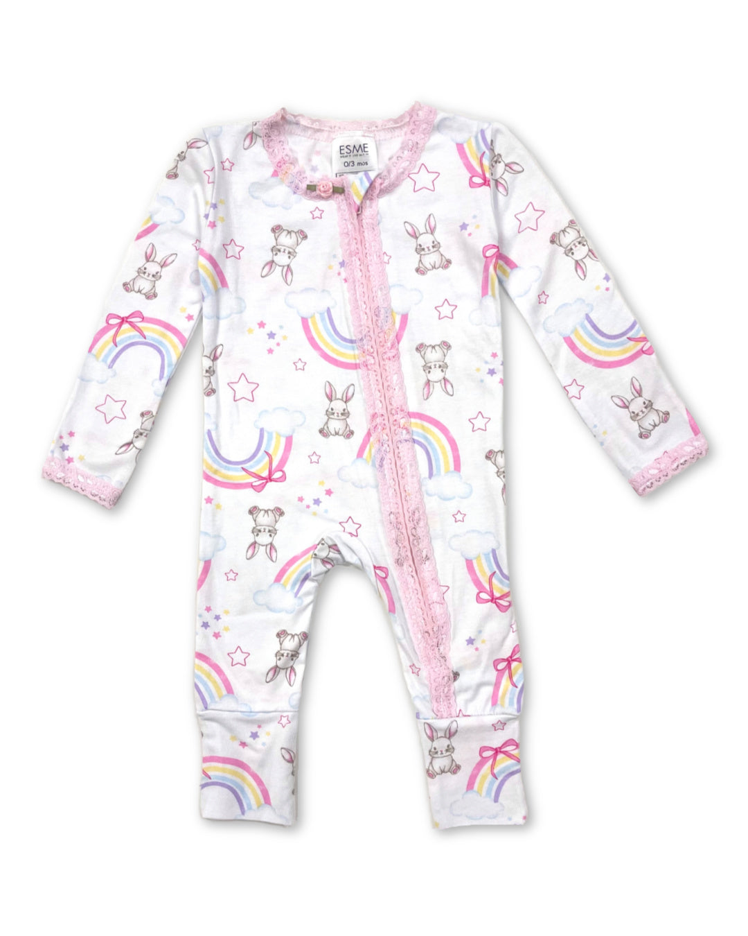 LUCKY BUNNY ZIP FOOTIE