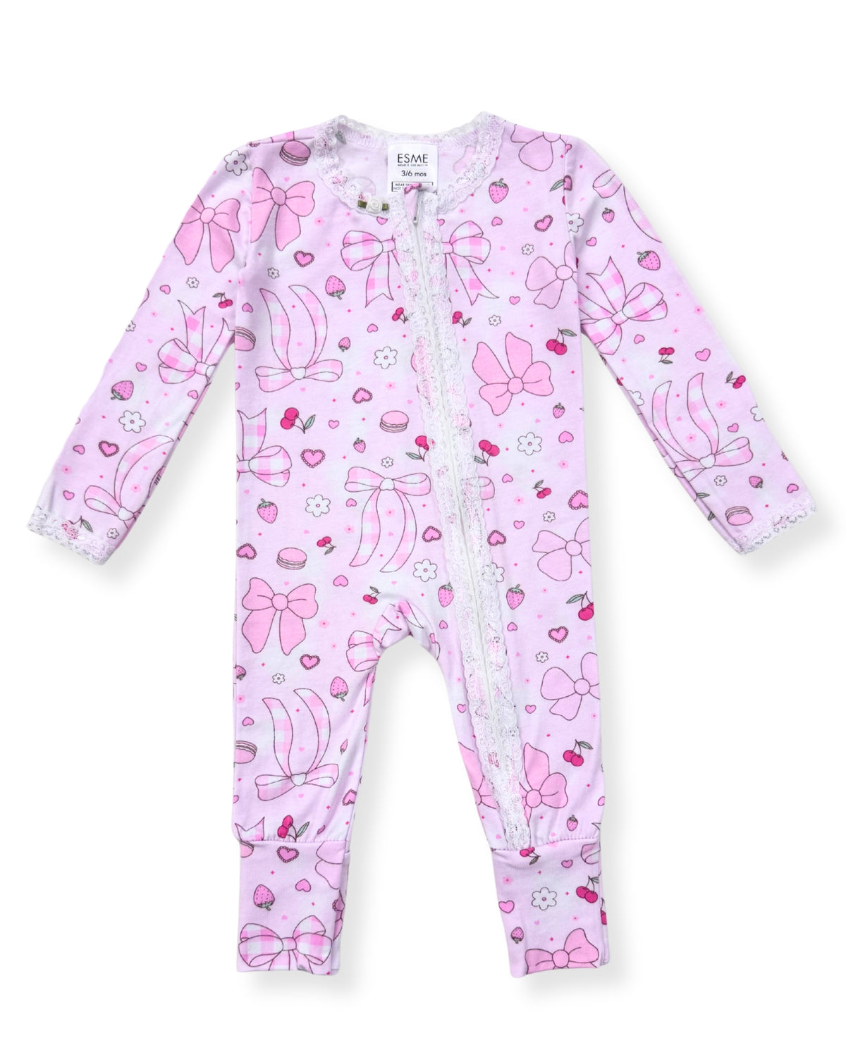 SUMMER BOWS ZIP FOOTIE (PREORDER) - ESME - FOOTIES