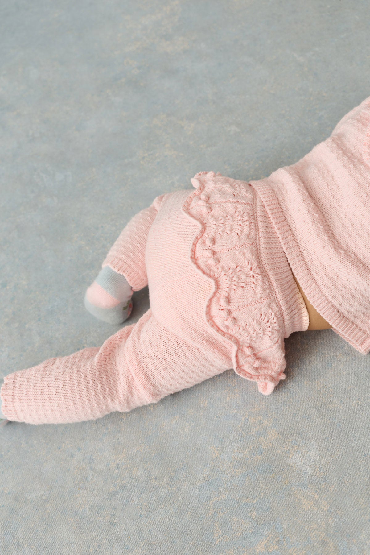 WILLIANE KNITTED CARDIGAN AND RUFFLE LEGGINGS SET (PREORDER)