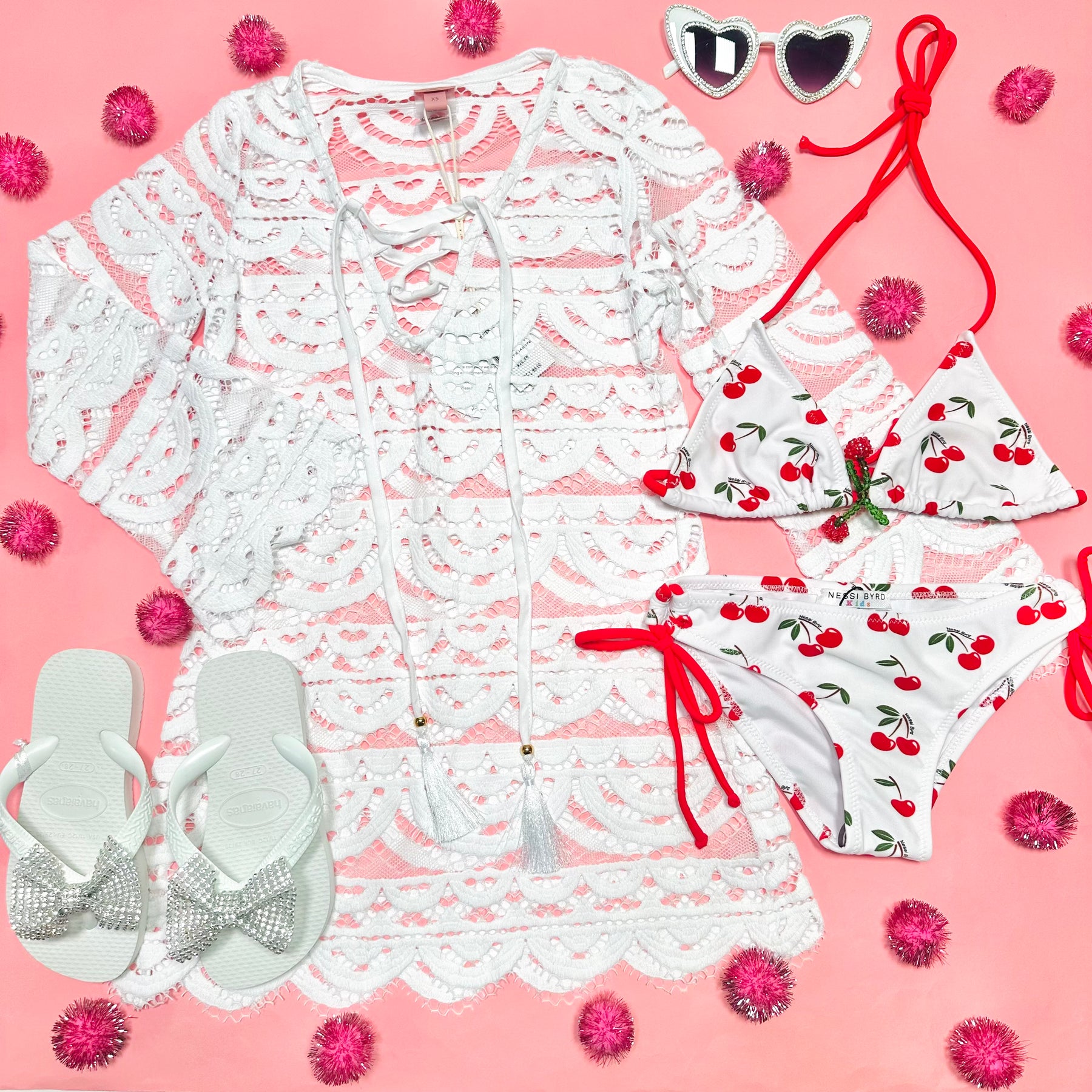 ZEV CHERRY TWO PIECE BIKINI