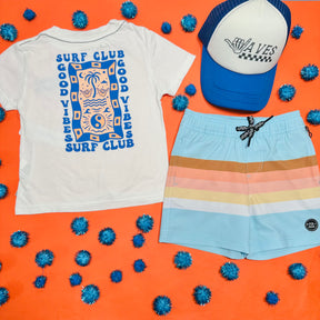 CRYSTAL STRIPE VOLLEY SWIM TRUNKS