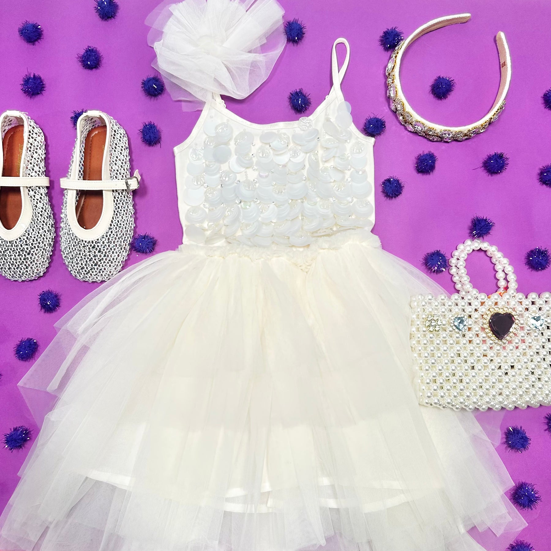 PEARLESCENT TREASURE TUTU DRESS