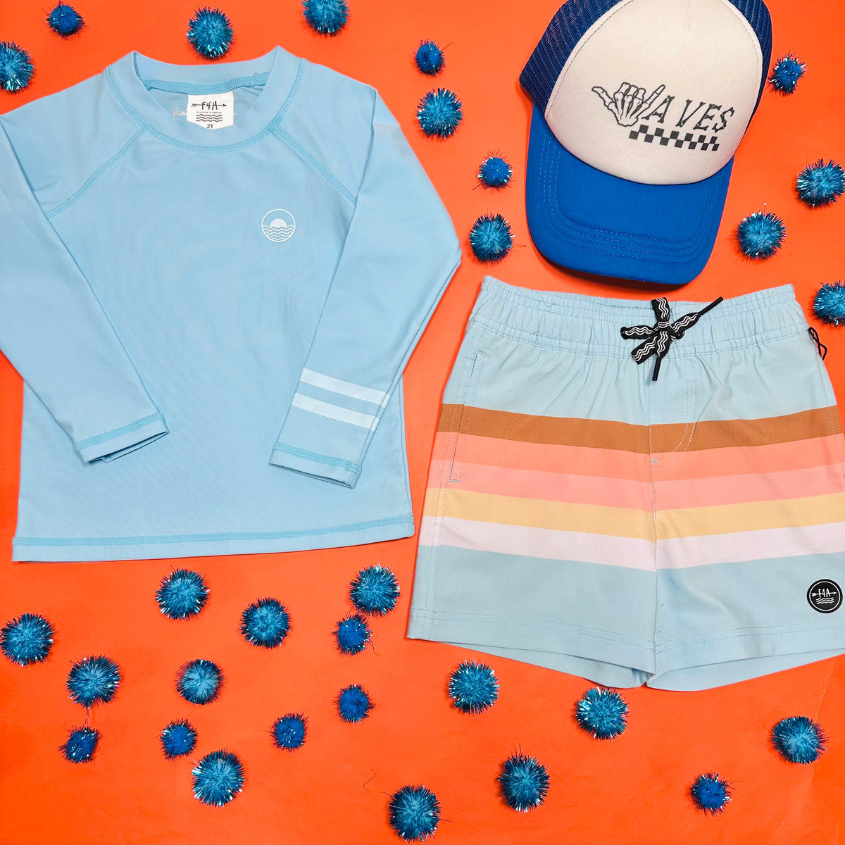 CRYSTAL LONG SLEEVE RASH GUARD