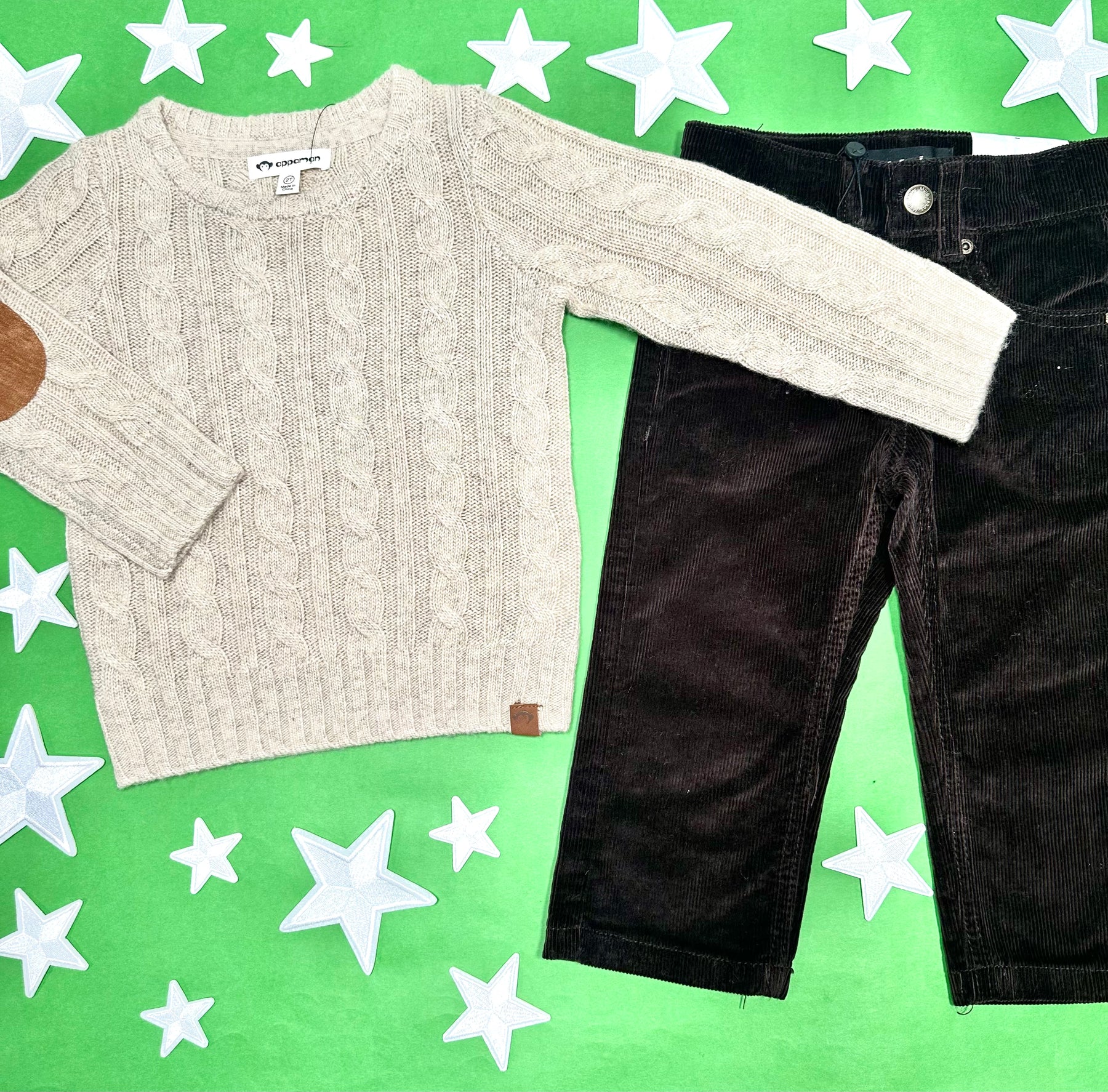 CABLE KNIT FISHERMAN SWEATSHIRT