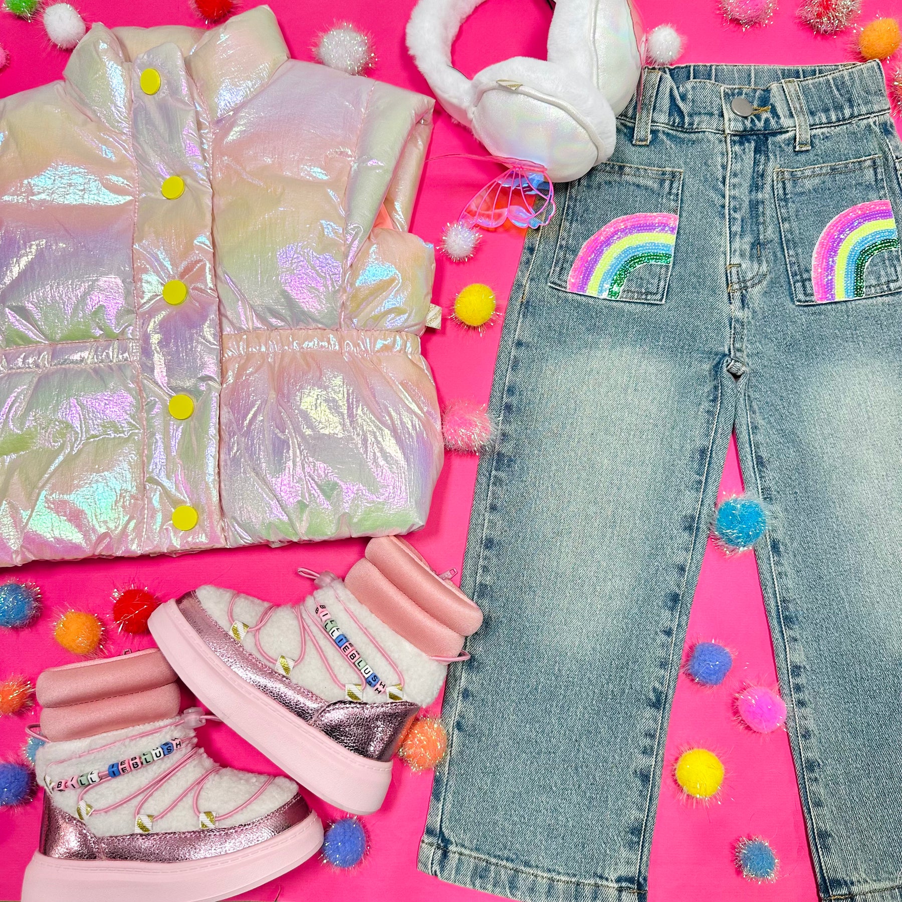BROOKLYN RAINBOW DENIM PANTS