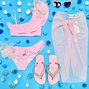 JUNIA TULLE ONE SIDED TWO PIECE BIKINI