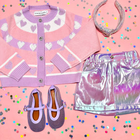 ALESSIA CRYSTAL HEART CARDIGAN