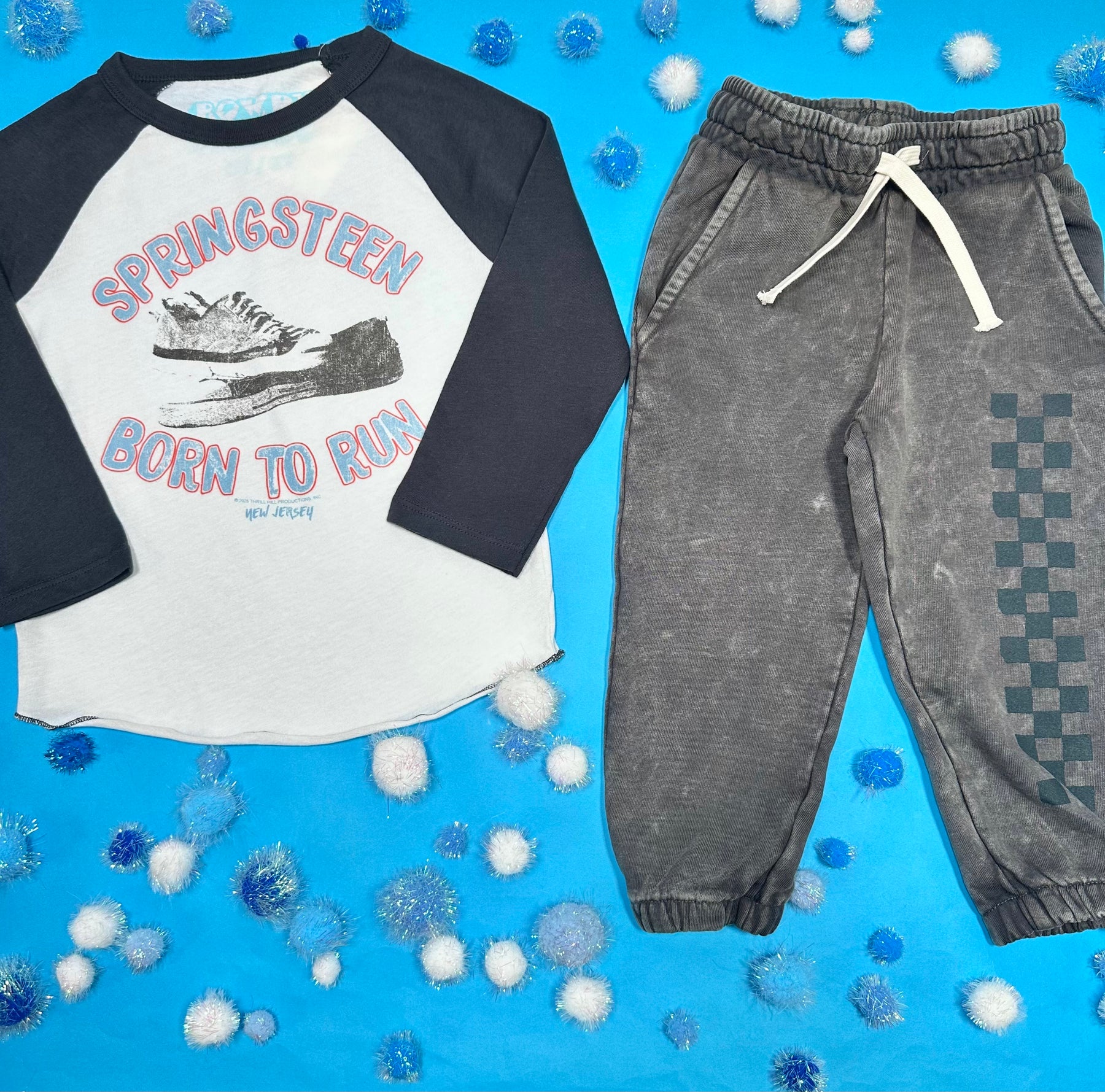 SPRINGSTEEN BORN TO RUN RAGLAN LONG SLEEVE TSHIRT