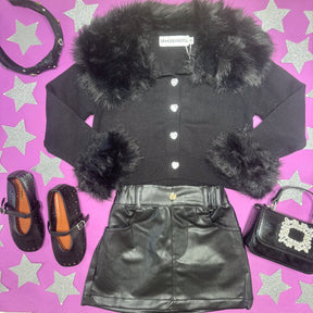 RILEY PLEATHER SKIRT - MINI DREAMERS - SKIRTS