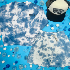 MEGA TIE DYE SWEATSHORTS