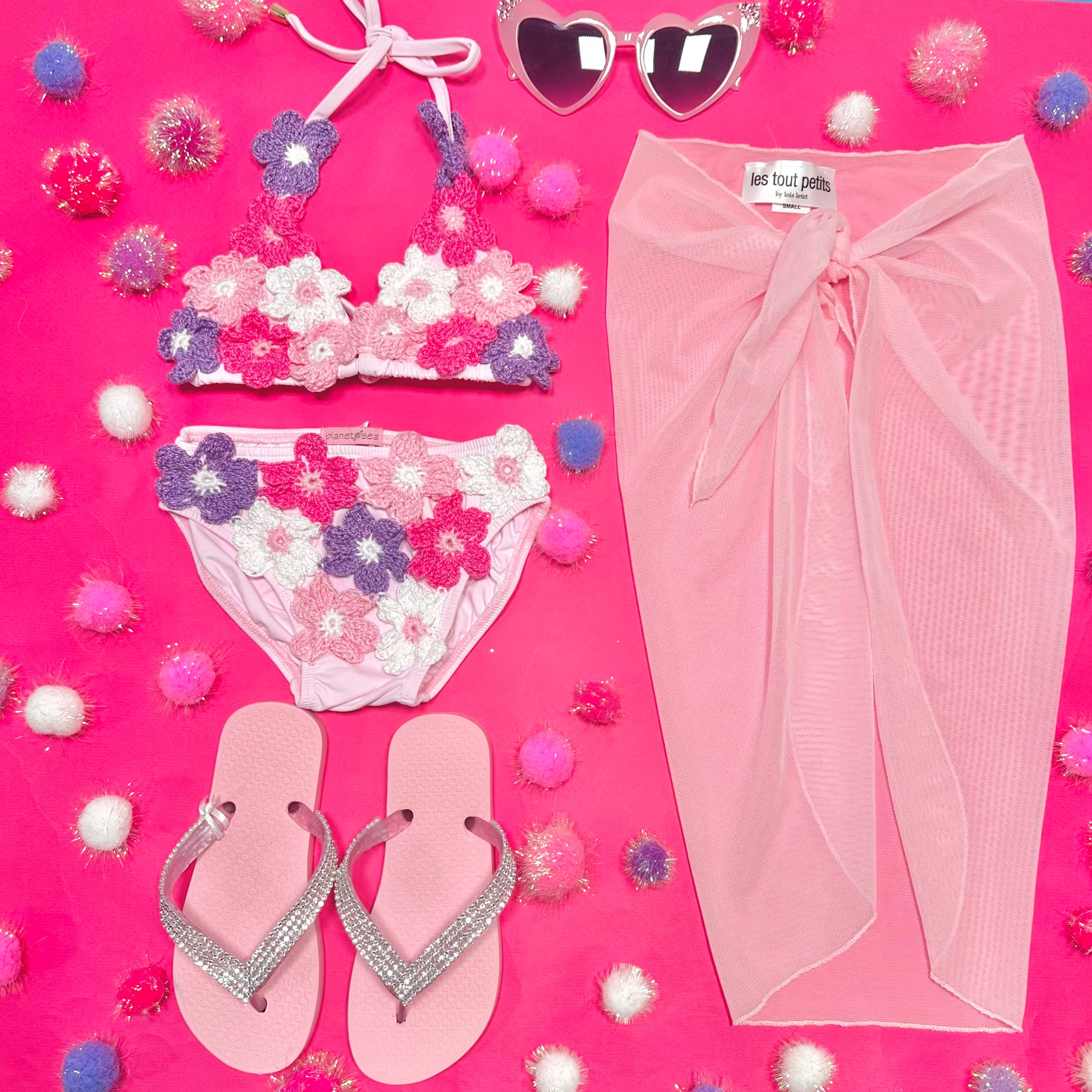 PASTEL SHEER SARONG WRAP COVER UP